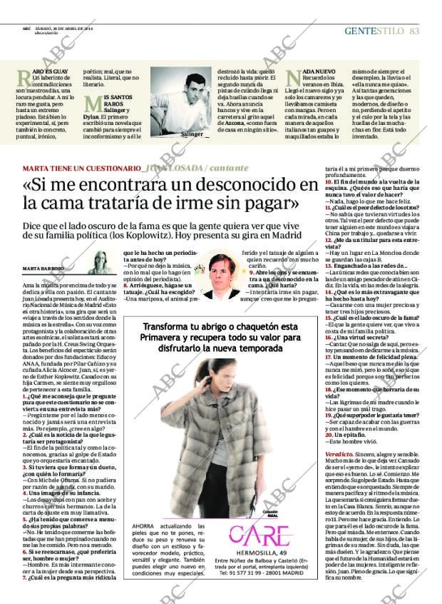 ABC MADRID 26-04-2014 página 83