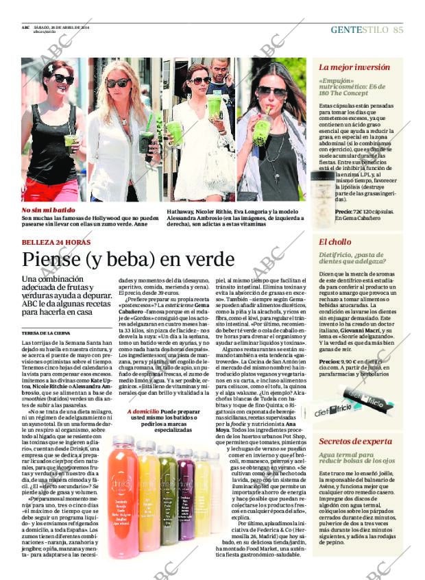ABC MADRID 26-04-2014 página 85