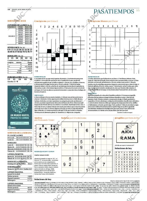 ABC MADRID 26-04-2014 página 95