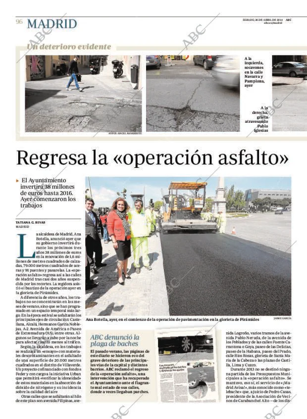 ABC MADRID 26-04-2014 página 96