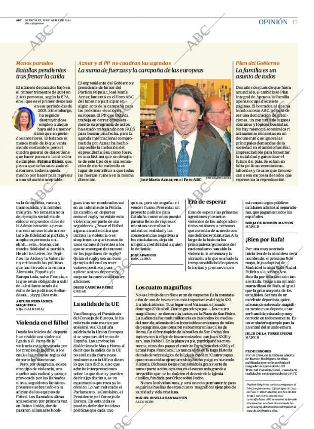 ABC MADRID 30-04-2014 página 17