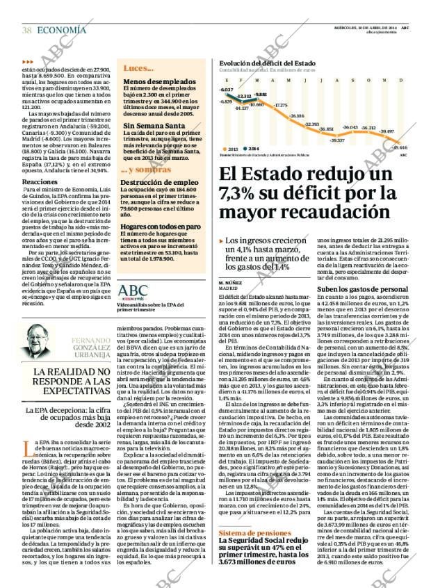 ABC MADRID 30-04-2014 página 38