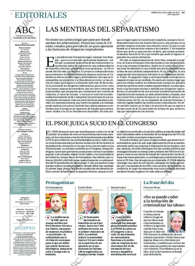 ABC MADRID 30-04-2014 página 4