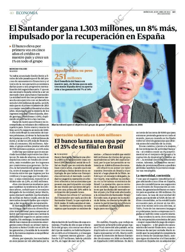 ABC MADRID 30-04-2014 página 40