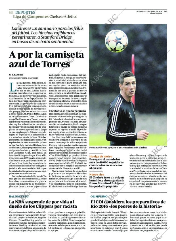 ABC MADRID 30-04-2014 página 68