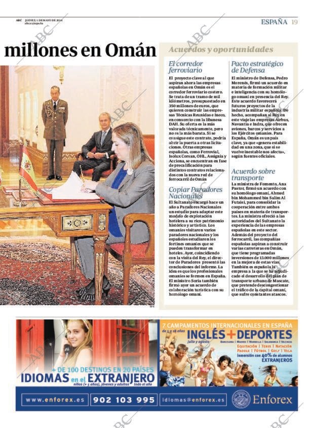 ABC MADRID 01-05-2014 página 19