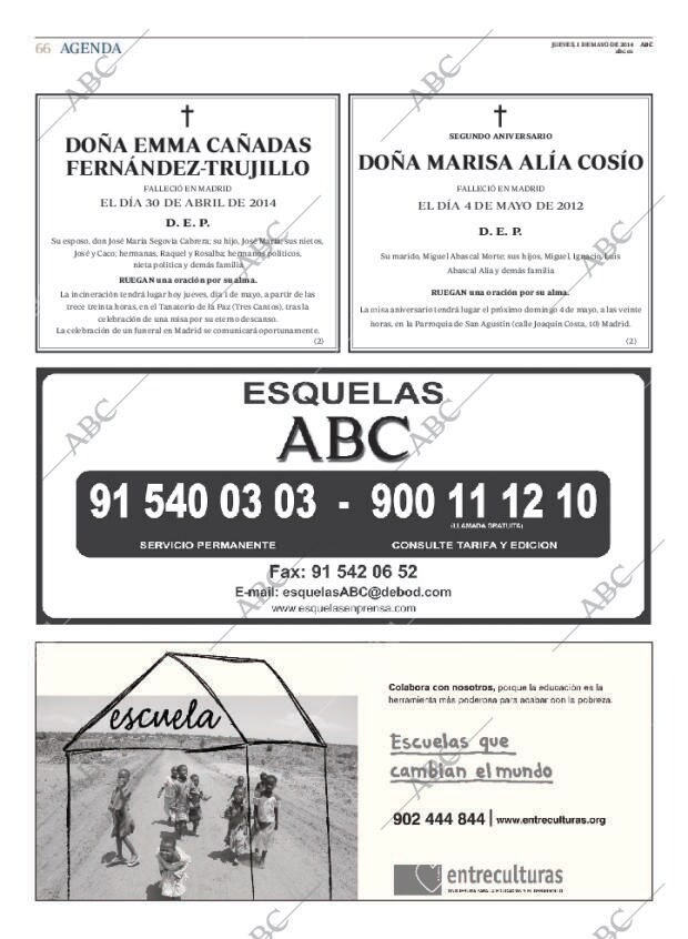 ABC MADRID 01-05-2014 página 66