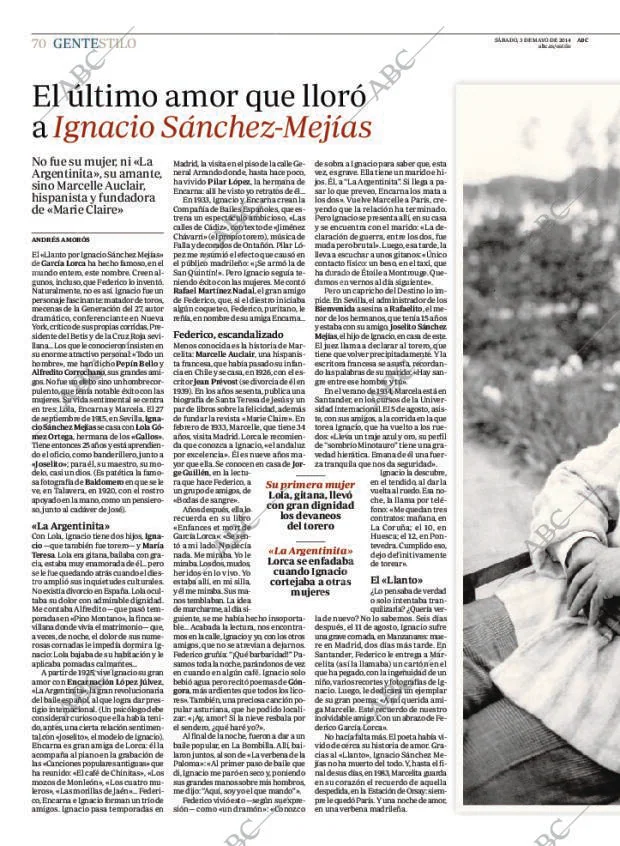 ABC MADRID 03-05-2014 página 70