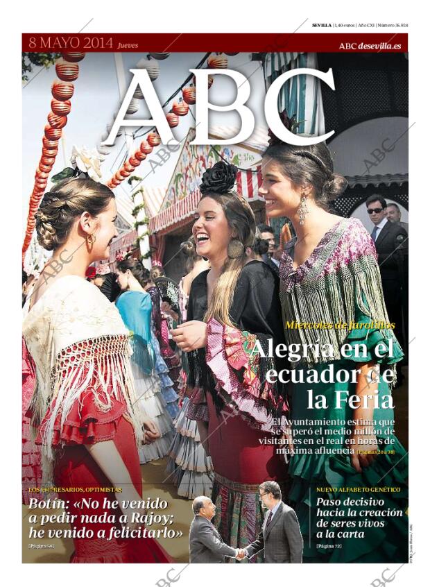 ABC SEVILLA 08-05-2014 página 1