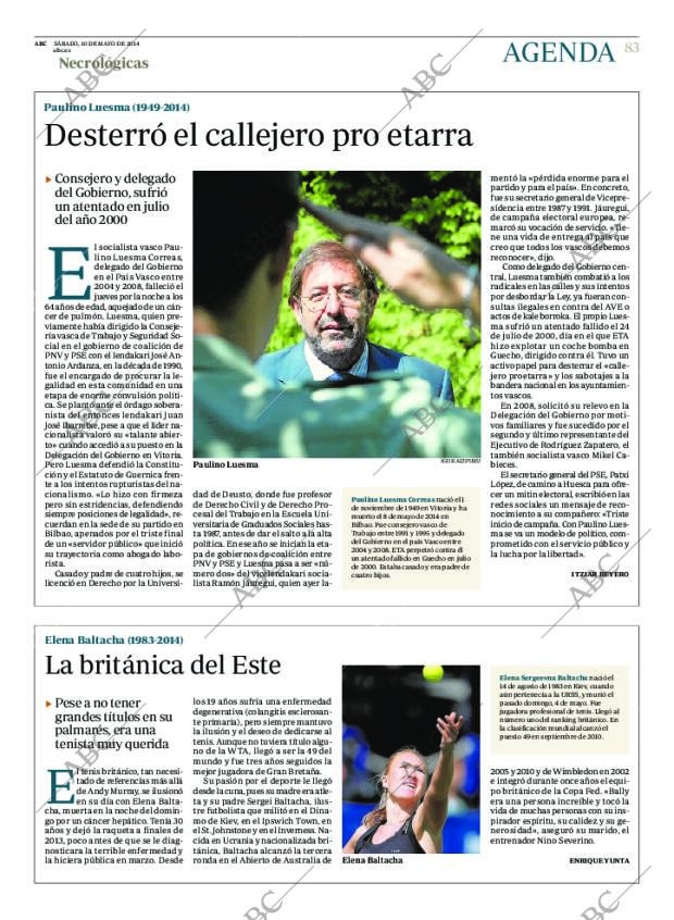 ABC MADRID 10-05-2014 página 83