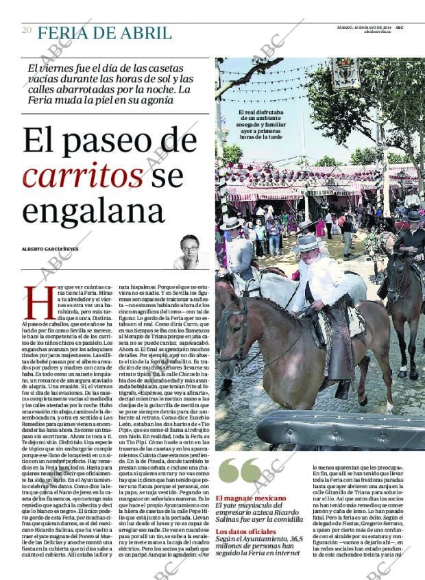 ABC SEVILLA 10-05-2014 página 20