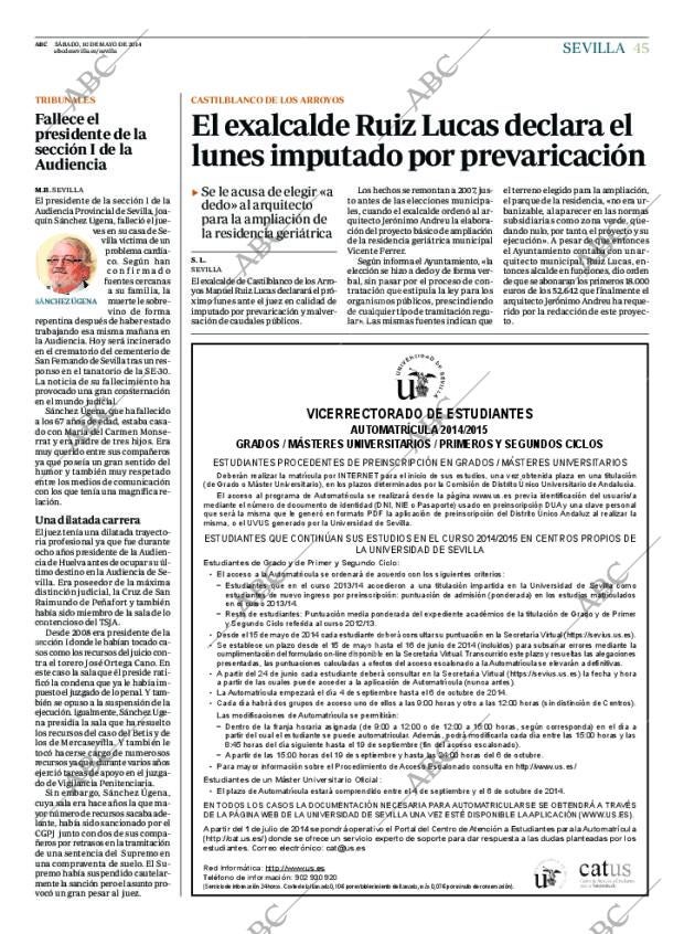 ABC SEVILLA 10-05-2014 página 45
