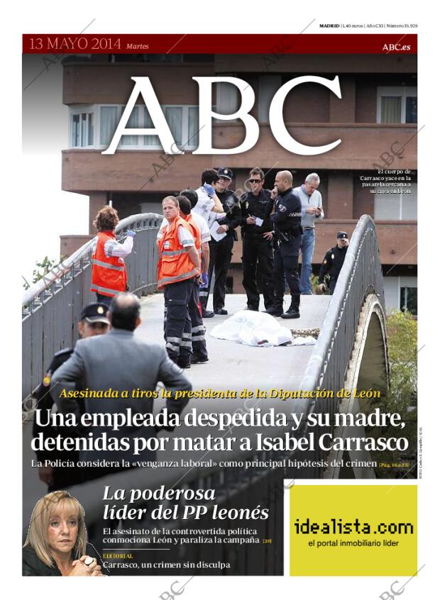 ABC MADRID 13-05-2014 página 1