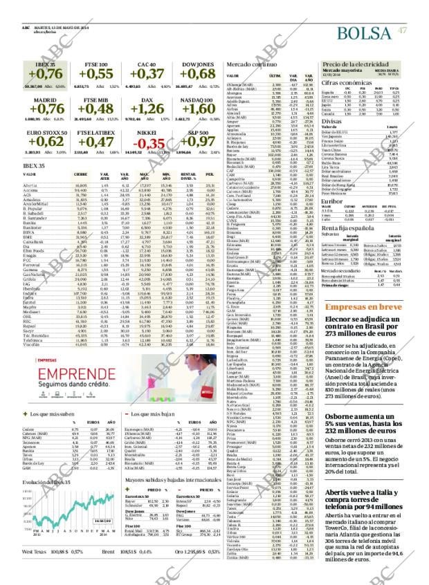 ABC MADRID 13-05-2014 página 51