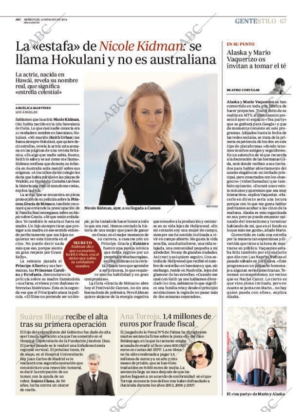 ABC MADRID 14-05-2014 página 67
