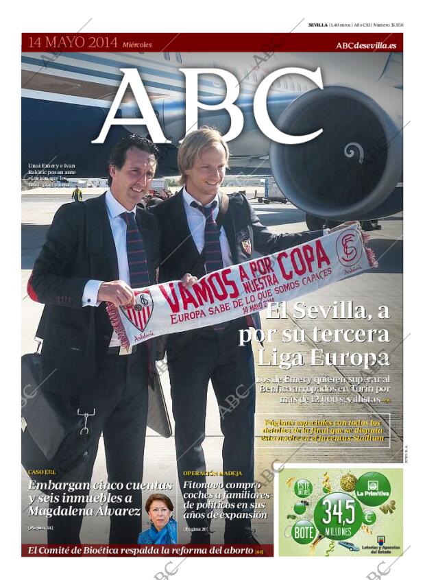 ABC SEVILLA 14-05-2014 página 1