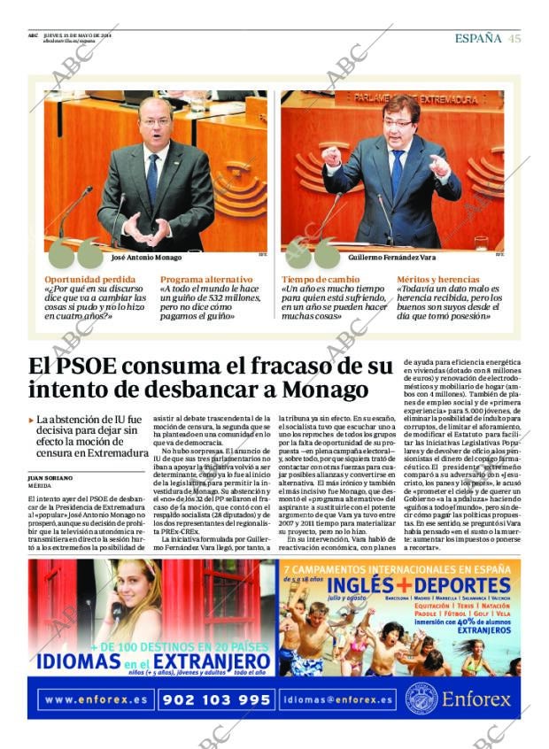 ABC SEVILLA 15-05-2014 página 45