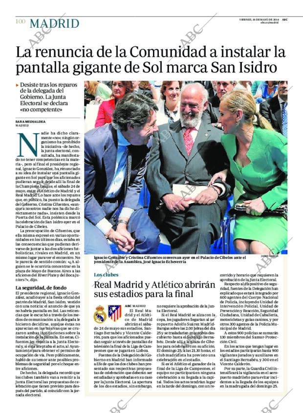 ABC MADRID 16-05-2014 página 100