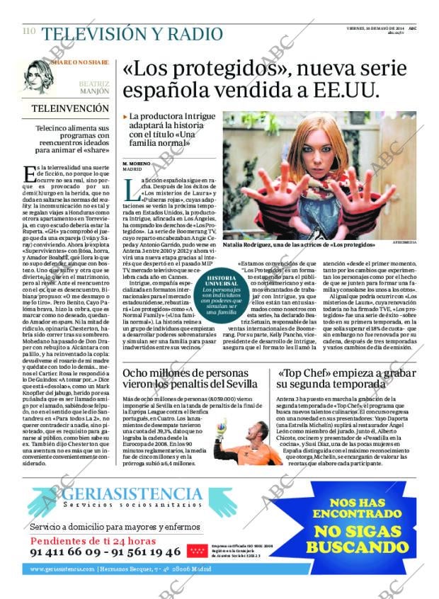 ABC MADRID 16-05-2014 página 110