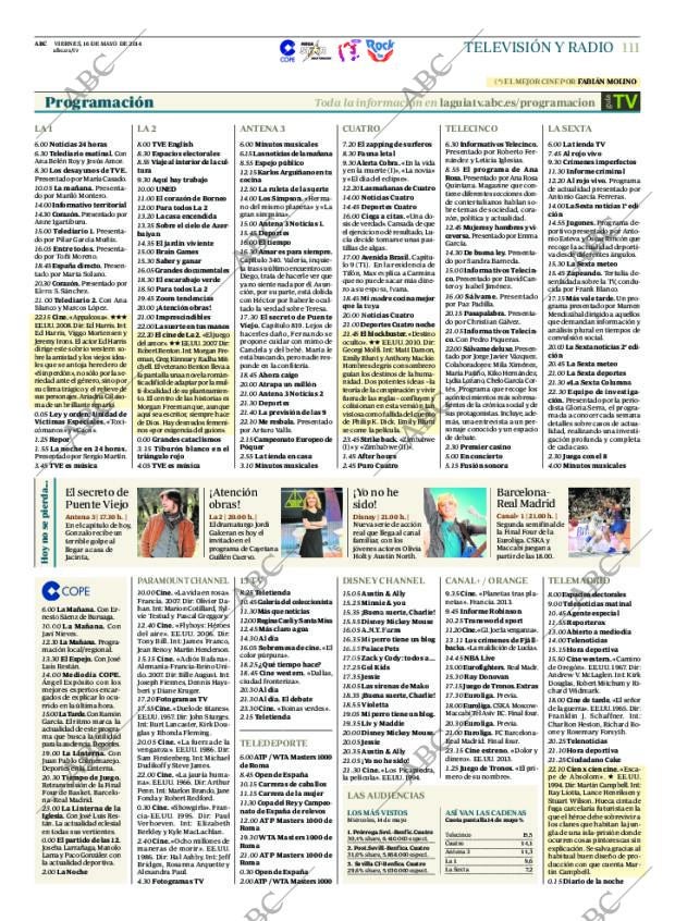 ABC MADRID 16-05-2014 página 111