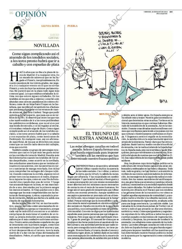 ABC MADRID 16-05-2014 página 16