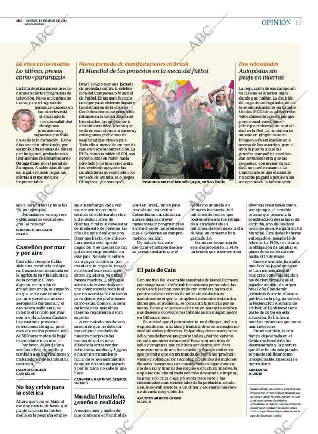 ABC MADRID 16-05-2014 página 19
