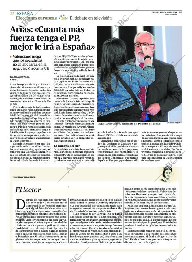 ABC MADRID 16-05-2014 página 22