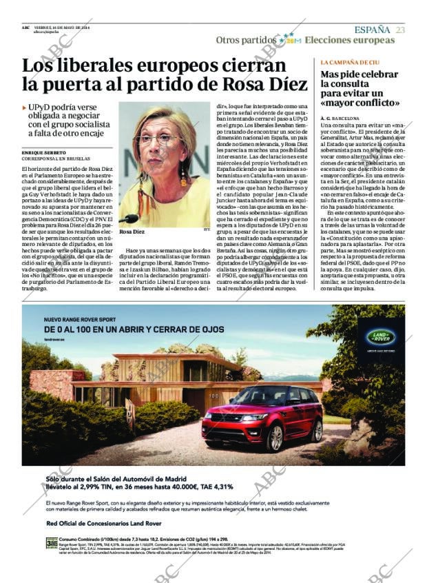 ABC MADRID 16-05-2014 página 23