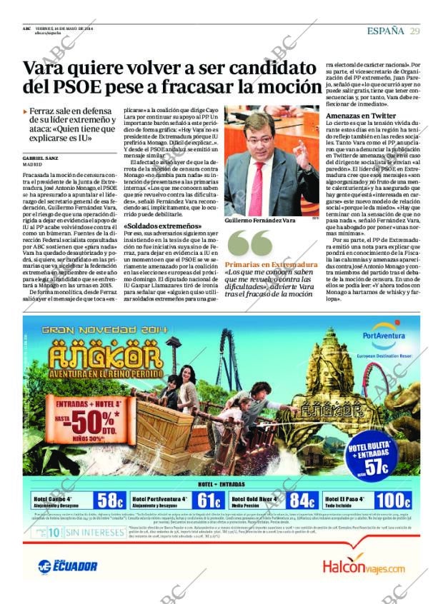 ABC MADRID 16-05-2014 página 29