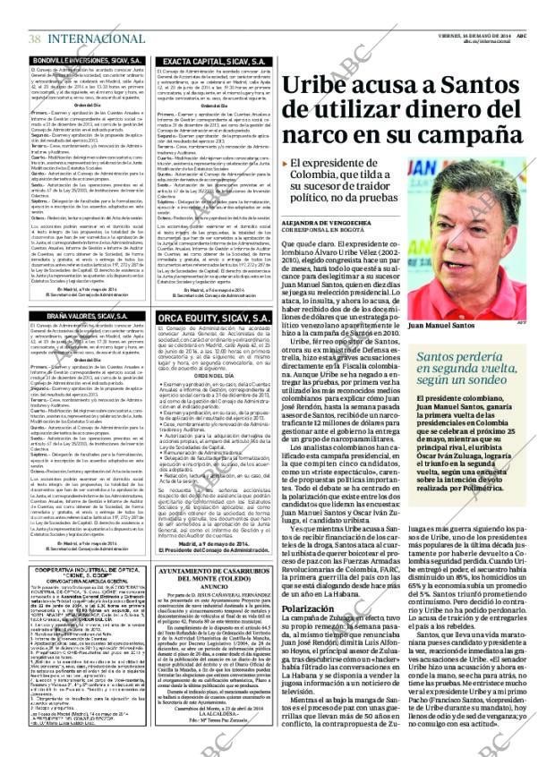 ABC MADRID 16-05-2014 página 38