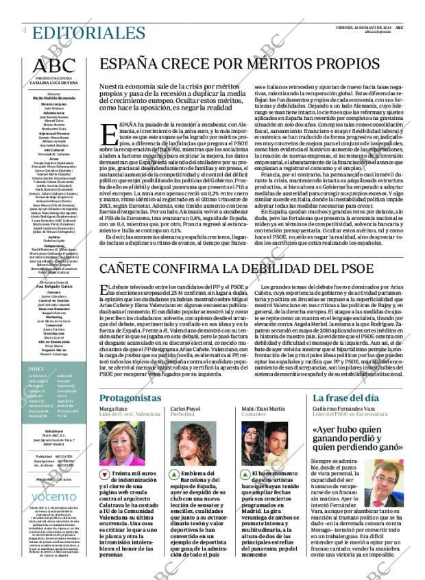 ABC MADRID 16-05-2014 página 4