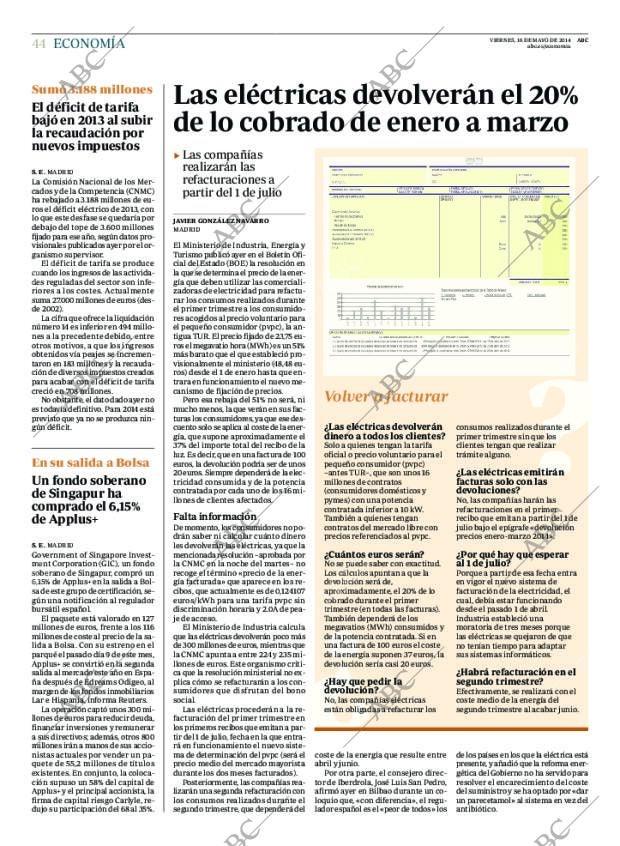 ABC MADRID 16-05-2014 página 44