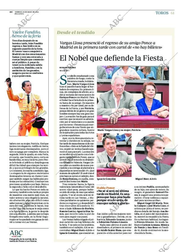 ABC MADRID 16-05-2014 página 61