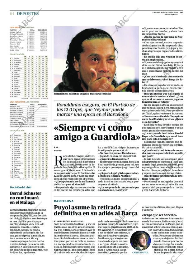 ABC MADRID 16-05-2014 página 64