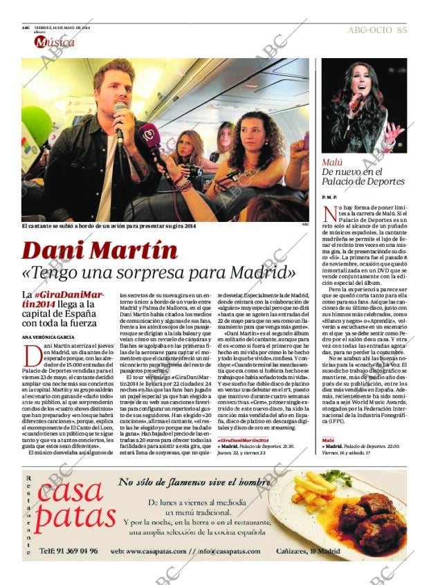 ABC MADRID 16-05-2014 página 85