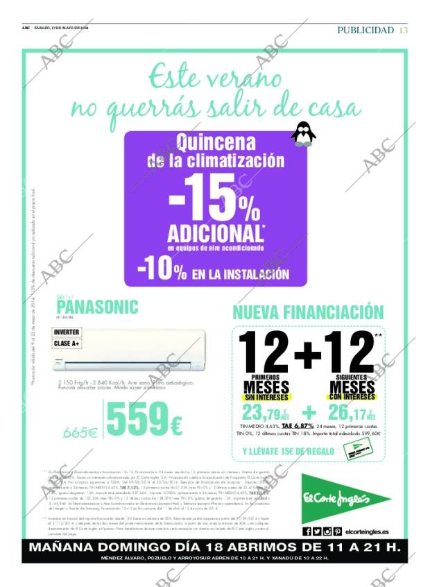 ABC MADRID 17-05-2014 página 13