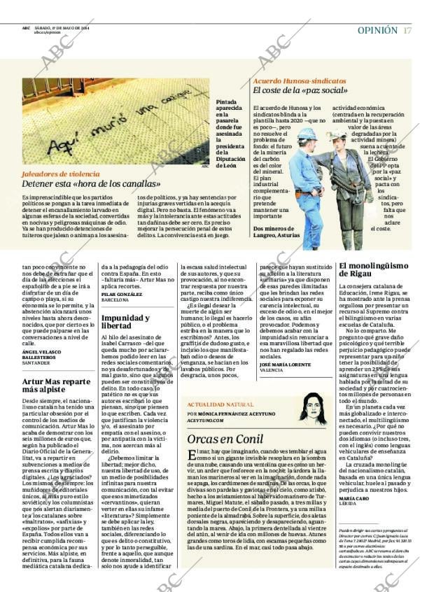 ABC MADRID 17-05-2014 página 17
