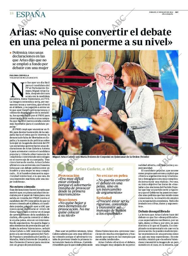 ABC MADRID 17-05-2014 página 18