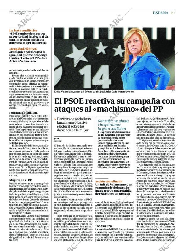 ABC MADRID 17-05-2014 página 19