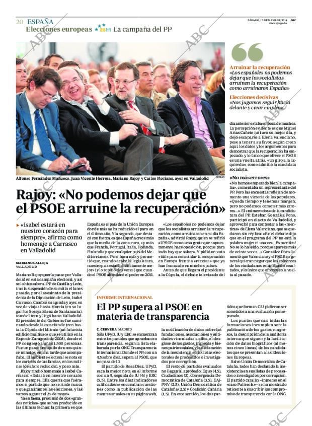 ABC MADRID 17-05-2014 página 20