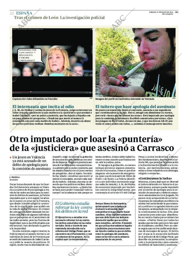 ABC MADRID 17-05-2014 página 22
