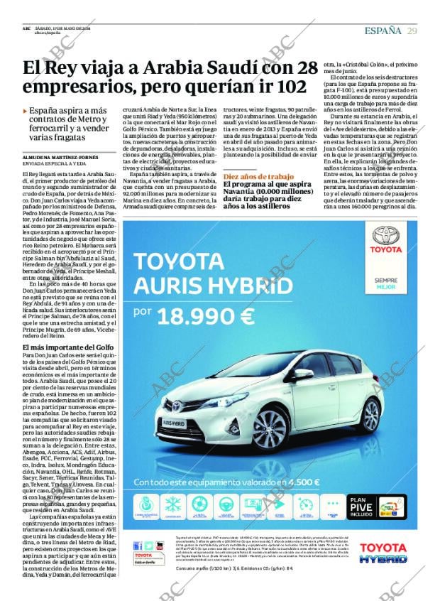 ABC MADRID 17-05-2014 página 29