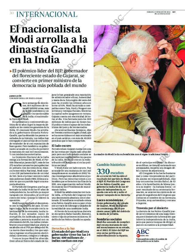 ABC MADRID 17-05-2014 página 30