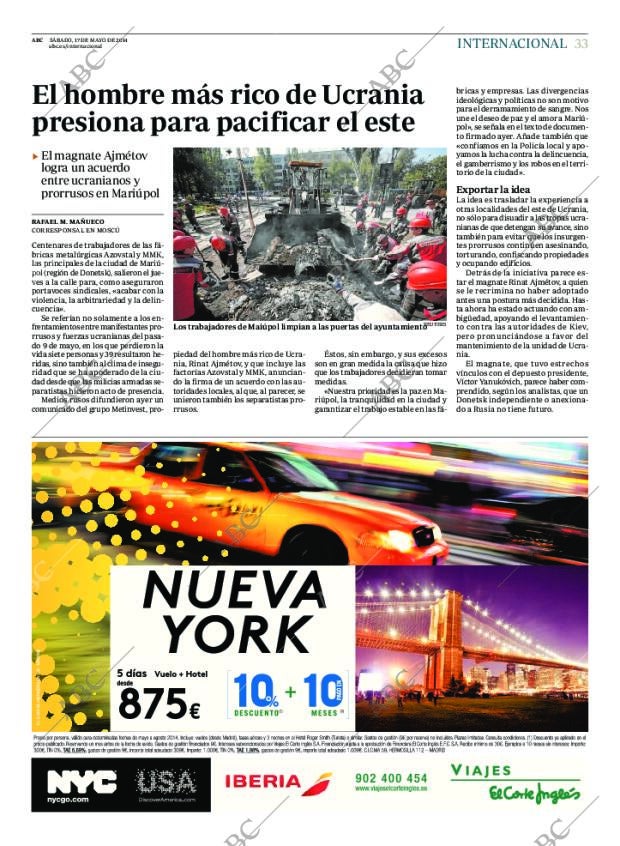 ABC MADRID 17-05-2014 página 33