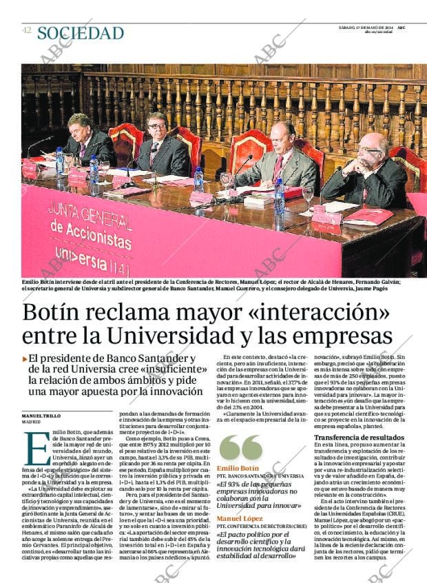 ABC MADRID 17-05-2014 página 42