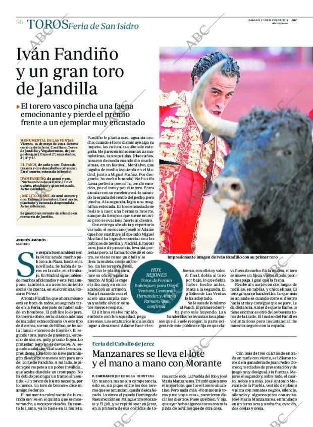 ABC MADRID 17-05-2014 página 56