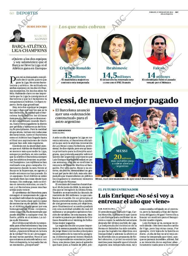 ABC MADRID 17-05-2014 página 60