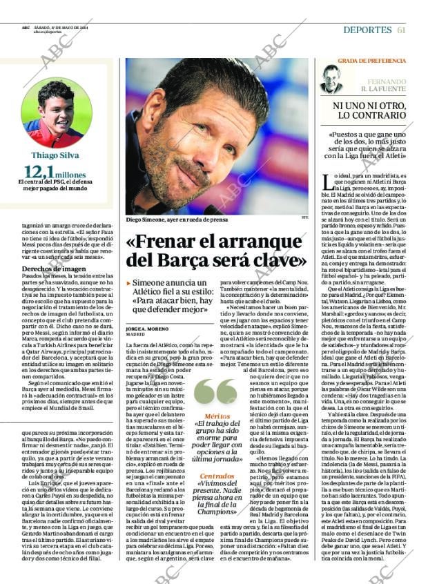 ABC MADRID 17-05-2014 página 61