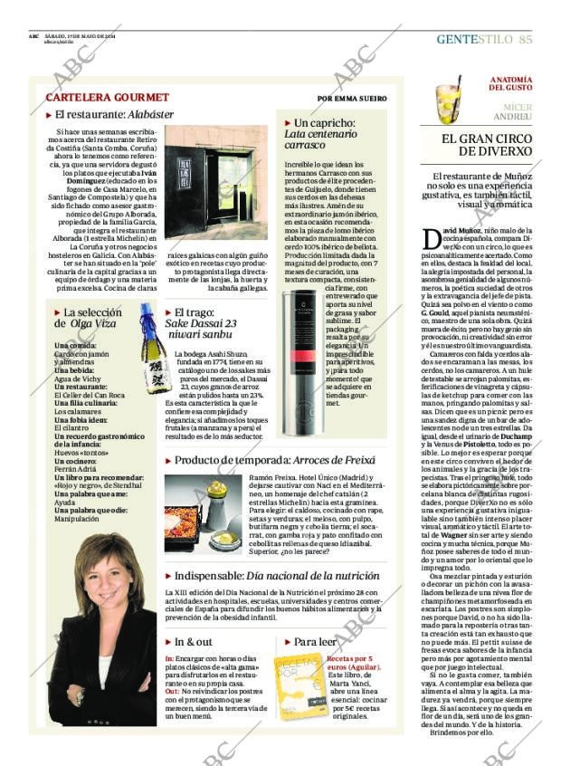 ABC MADRID 17-05-2014 página 85