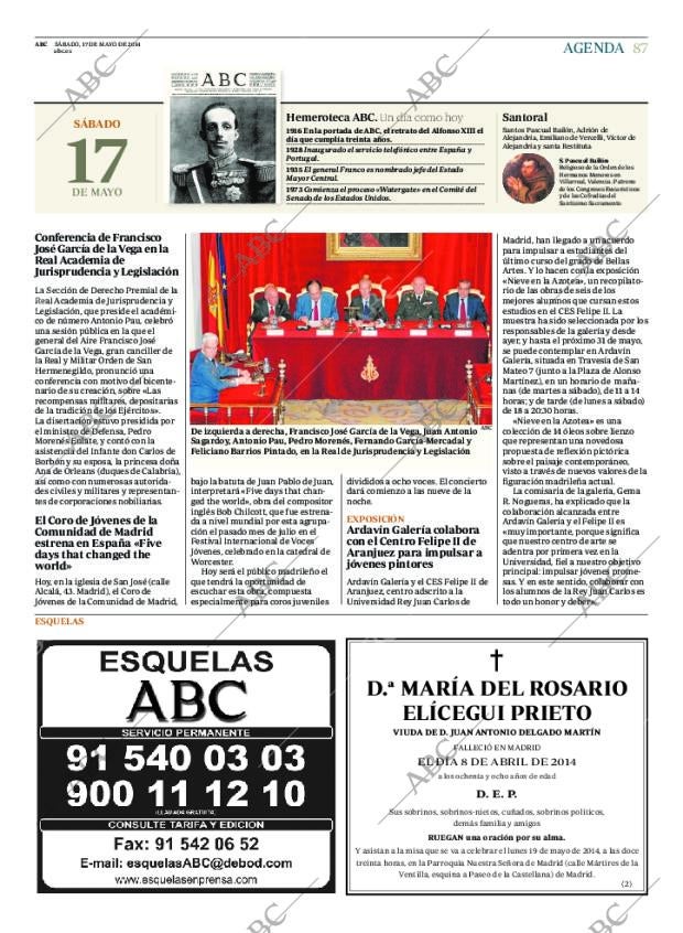ABC MADRID 17-05-2014 página 87
